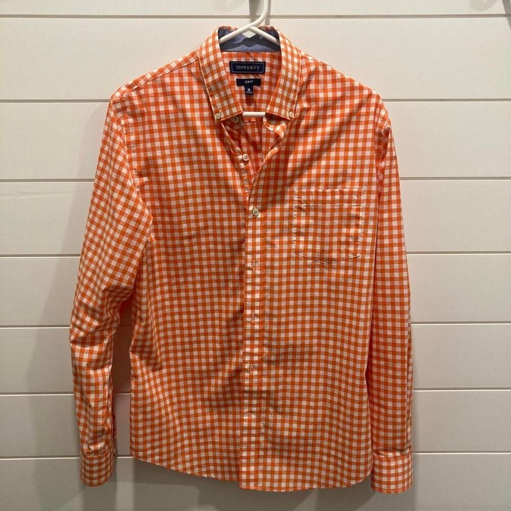 Crown-ivy Men's Orange Shirt